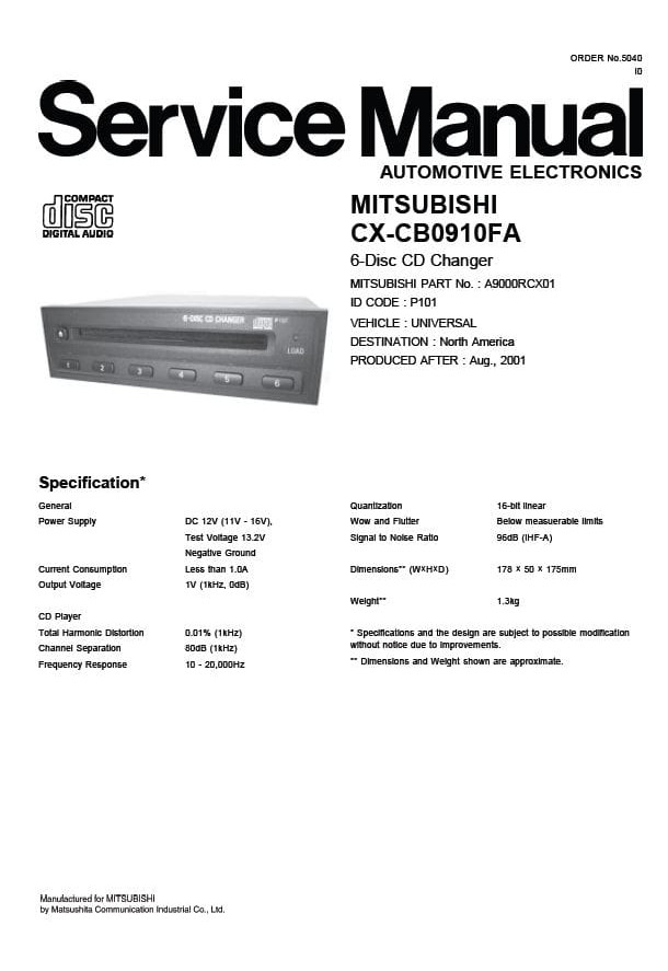 CX-CB0910FA_Mitsubishi